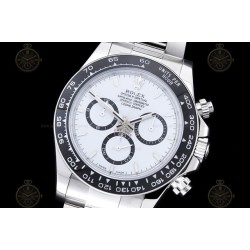 Daytona 126500LN 904L SS/Cer White/Stk FF A7750 Mod