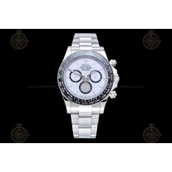 Daytona 126500LN 904L SS/Cer White/Stk FF A7750 Mod