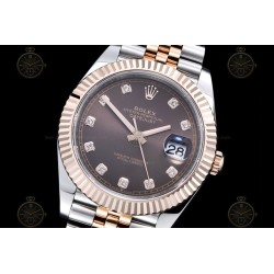 Datejust 41mm 126331 904L RG-SS/Flt/Jub Brown/Dia EWE A3235