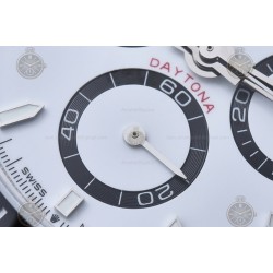 Daytona 126500LN 904L SS/Cer White/Stk FF A7750 Mod