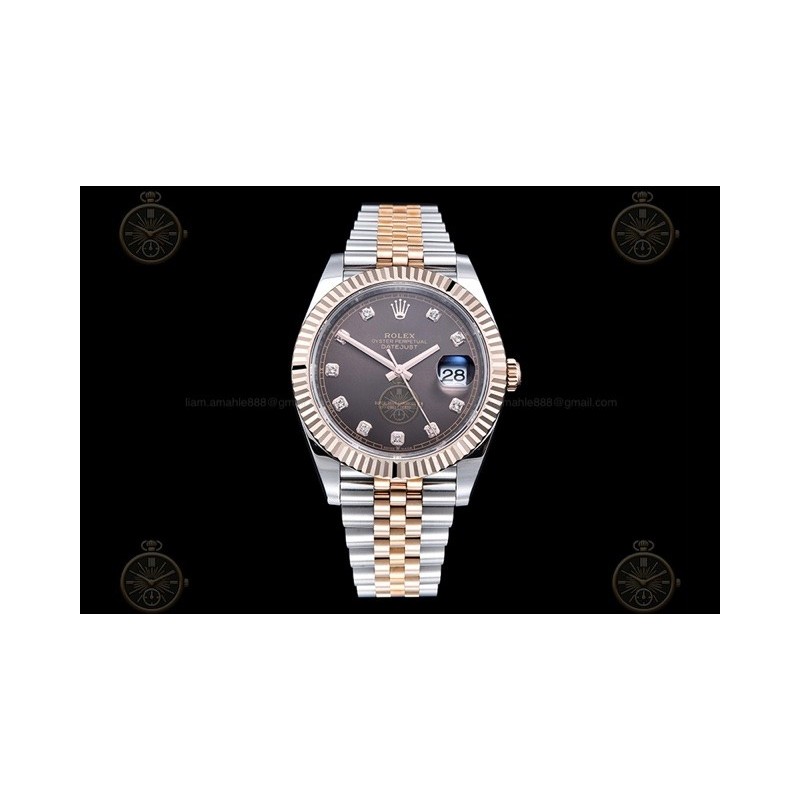 Datejust 41mm 126331 904L RG-SS/Flt/Jub Brown/Dia EWE A3235