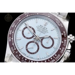 Daytona 126506 904L SS/Cer Ice Blue/Stk FF A7750 Mod