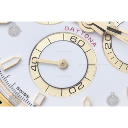 Daytona 126508 904L YG White/Stk FF A7750 Mod