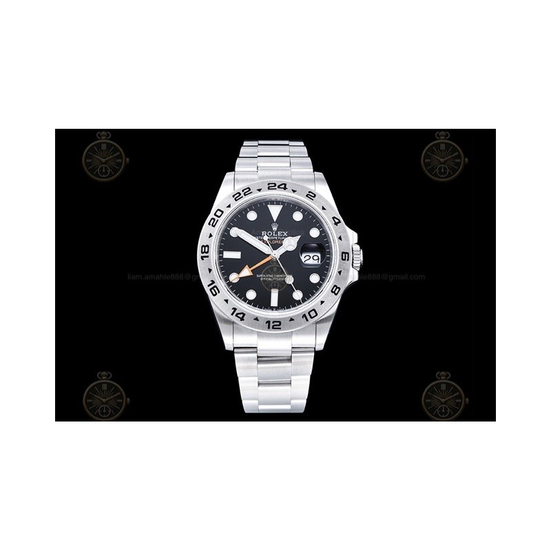 Explorer II 226570 904L SS Black/Dot QF SH3285-2 CHS