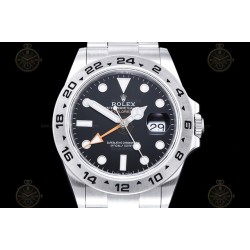 Explorer II 226570 904L SS Black/Dot QF SH3285-2 CHS