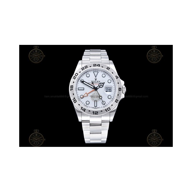 Explorer II 226570 904L SS White/Dot QF SH3285-2 CHS