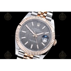 Datejust 41mm 126331 904L RG-SS/Flt/Jub Honeycomb Grey/Stk EWE A3235