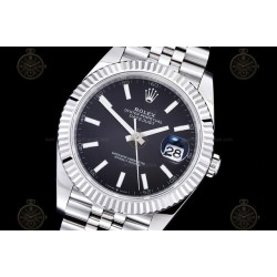 Datejust 41mm 904L SS/Flt/Jub Black/Stk EWE A3235