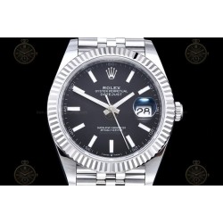 Datejust 41mm 904L SS/Flt/Jub Black/Stk EWE A3235