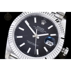 Datejust 41mm 904L SS/Flt/Jub Black/Stk EWE A3235