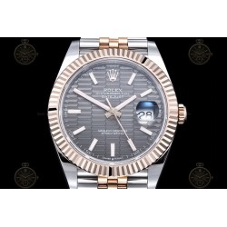 Datejust 41mm 126331 904L RG-SS/Flt/Jub Honeycomb Grey/Stk EWE A3235