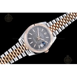 Datejust 41mm 126331 904L RG-SS/Flt/Jub Honeycomb Grey/Stk EWE A3235