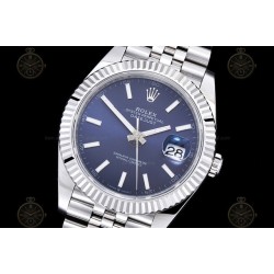 Datejust 41mm 904L SS/Flt/Jub Blue/Stk EWE A3235