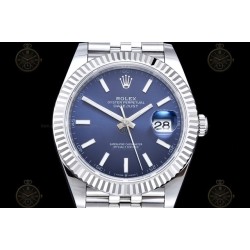 Datejust 41mm 904L SS/Flt/Jub Blue/Stk EWE A3235