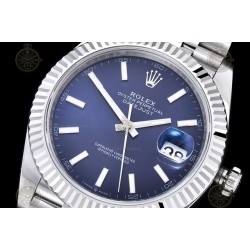 Datejust 41mm 904L SS/Flt/Jub Blue/Stk EWE A3235