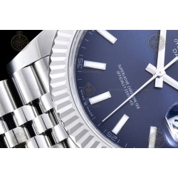 Datejust 41mm 904L SS/Flt/Jub Blue/Stk EWE A3235