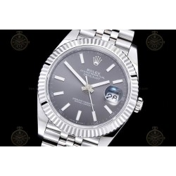 Datejust 41mm 904L SS/Flt/Jub Grey/Stk EWE A3235