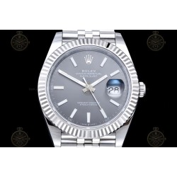 Datejust 41mm 904L SS/Flt/Jub Grey/Stk EWE A3235