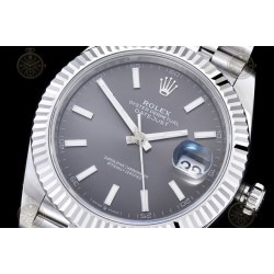 Datejust 41mm 904L SS/Flt/Jub Grey/Stk EWE A3235