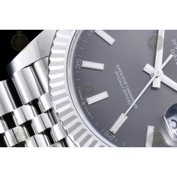 Datejust 41mm 904L SS/Flt/Jub Grey/Stk EWE A3235