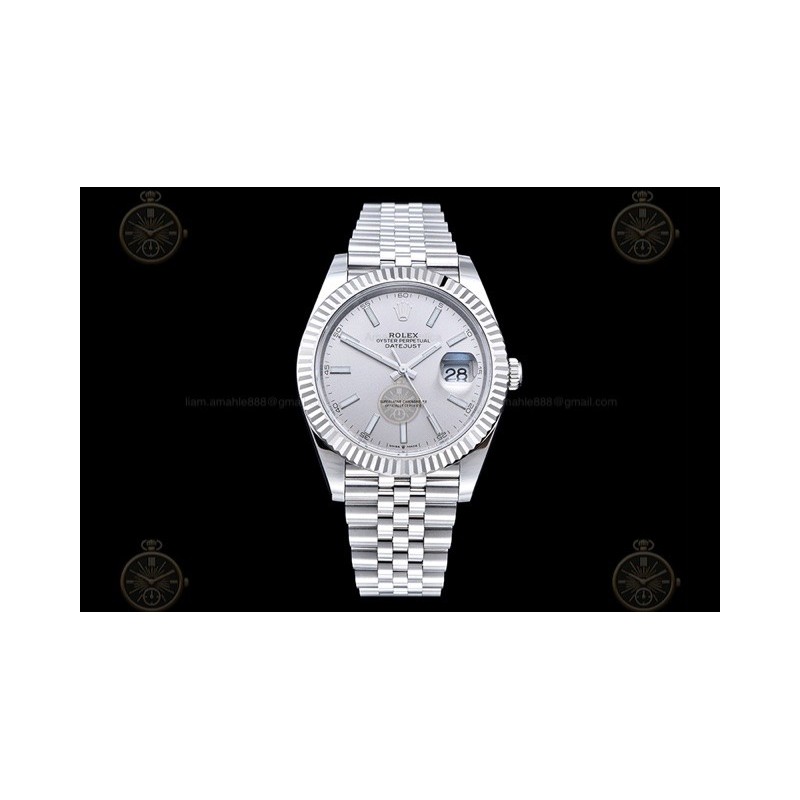 Datejust 41mm 904L SS/Flt/Jub Silver/Stk EWE A3235