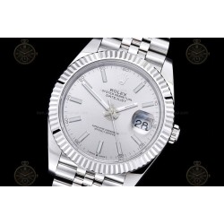 Datejust 41mm 904L SS/Flt/Jub Silver/Stk EWE A3235