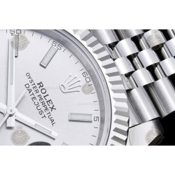 Datejust 41mm 904L SS/Flt/Jub Silver/Stk EWE A3235