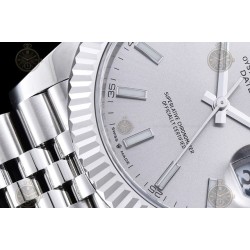 Datejust 41mm 904L SS/Flt/Jub Silver/Stk EWE A3235