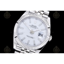 Datejust 41mm 904L SS/Flt/Jub White/Stk EWE A3235