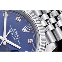 Datejust 41mm 904L SS/Flt/Jub Blue/Dia EWE A3235