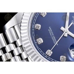 Datejust 41mm 904L SS/Flt/Jub Blue/Dia EWE A3235