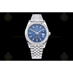 Datejust 41mm 904L SS/Flt/Jub Honeycomb Blue/Stk EWE A3235