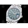 Datejust 41mm 904L SS/Flt/Jub Honeycomb Green/Stk EWE A3235