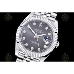 Datejust 41mm 904L SS/Flt/Jub Grey/Dia EWE A3235