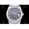 Datejust 41mm 904L SS/Flt/Jub Grey/Dia EWE A3235