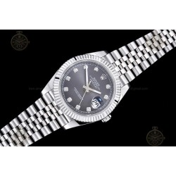 Datejust 41mm 904L SS/Flt/Jub Grey/Dia EWE A3235