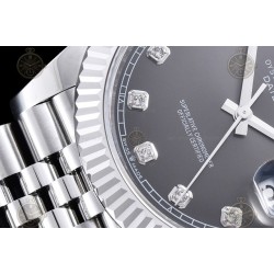 Datejust 41mm 904L SS/Flt/Jub Grey/Dia EWE A3235