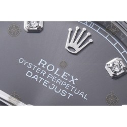 Datejust 41mm 904L SS/Flt/Jub Grey/Dia EWE A3235