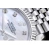 Datejust 41mm 904L SS/Flt/Jub White MOP/Dia EWE A3235