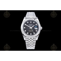 Datejust 41mm 904L SS/Flt/Jub Black/Dia EWE A3235