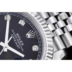 Datejust 41mm 904L SS/Flt/Jub Black/Dia EWE A3235