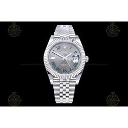 Datejust 41mm 904L SS/Flt/Jub Grey/Rmn EWE A3235