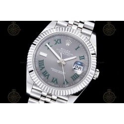 Datejust 41mm 904L SS/Flt/Jub Grey/Rmn EWE A3235