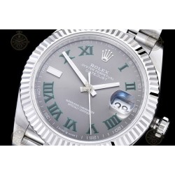 Datejust 41mm 904L SS/Flt/Jub Grey/Rmn EWE A3235