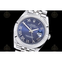 Datejust 41mm 904L SS/Flt/Jub Blue/Rmn EWE A3235