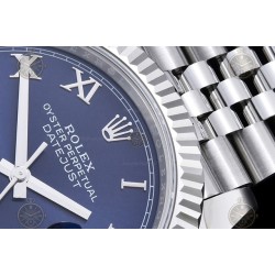 Datejust 41mm 904L SS/Flt/Jub Blue/Rmn EWE A3235