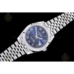 Datejust 41mm 904L SS/Flt/Jub Blue/Rmn EWE A3235