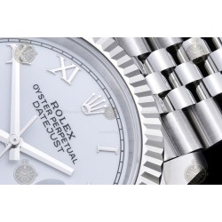 Datejust 41mm 904L SS/Flt/Jub White/Rmn EWE A3235