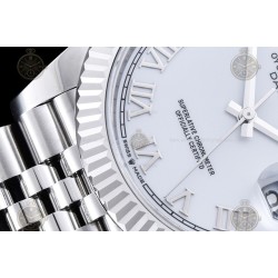 Datejust 41mm 904L SS/Flt/Jub White/Rmn EWE A3235