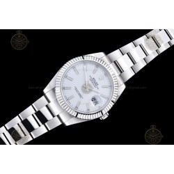 Datejust 41mm 904L SS/Flt/Oys White/Stk EWE A3235